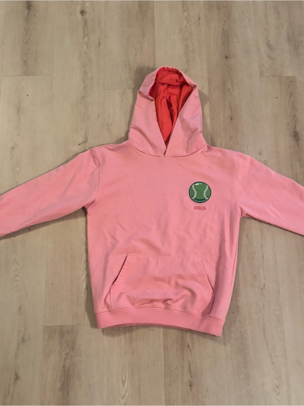 Baseballism Doubles and Bubbles Walk-Off Watermelon Adult Hoodie – medium